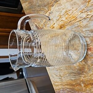 Vintage glass pitcher